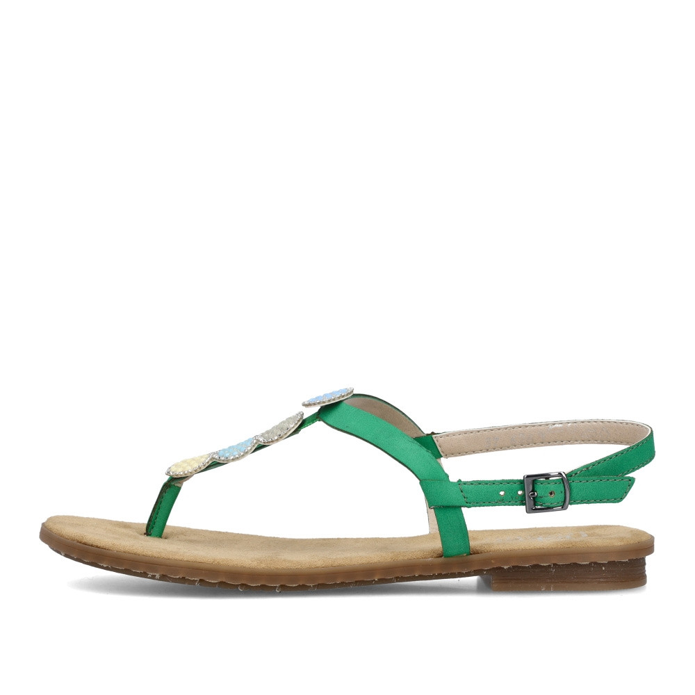 detail Dámské sandály RIEKER 64211-52 zelená S3