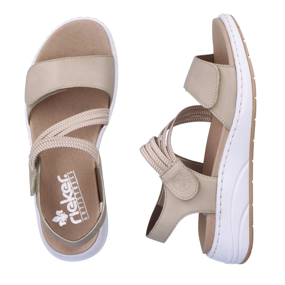 detail Dámské sandály RIEKER RIE-10202415-S3 béžová