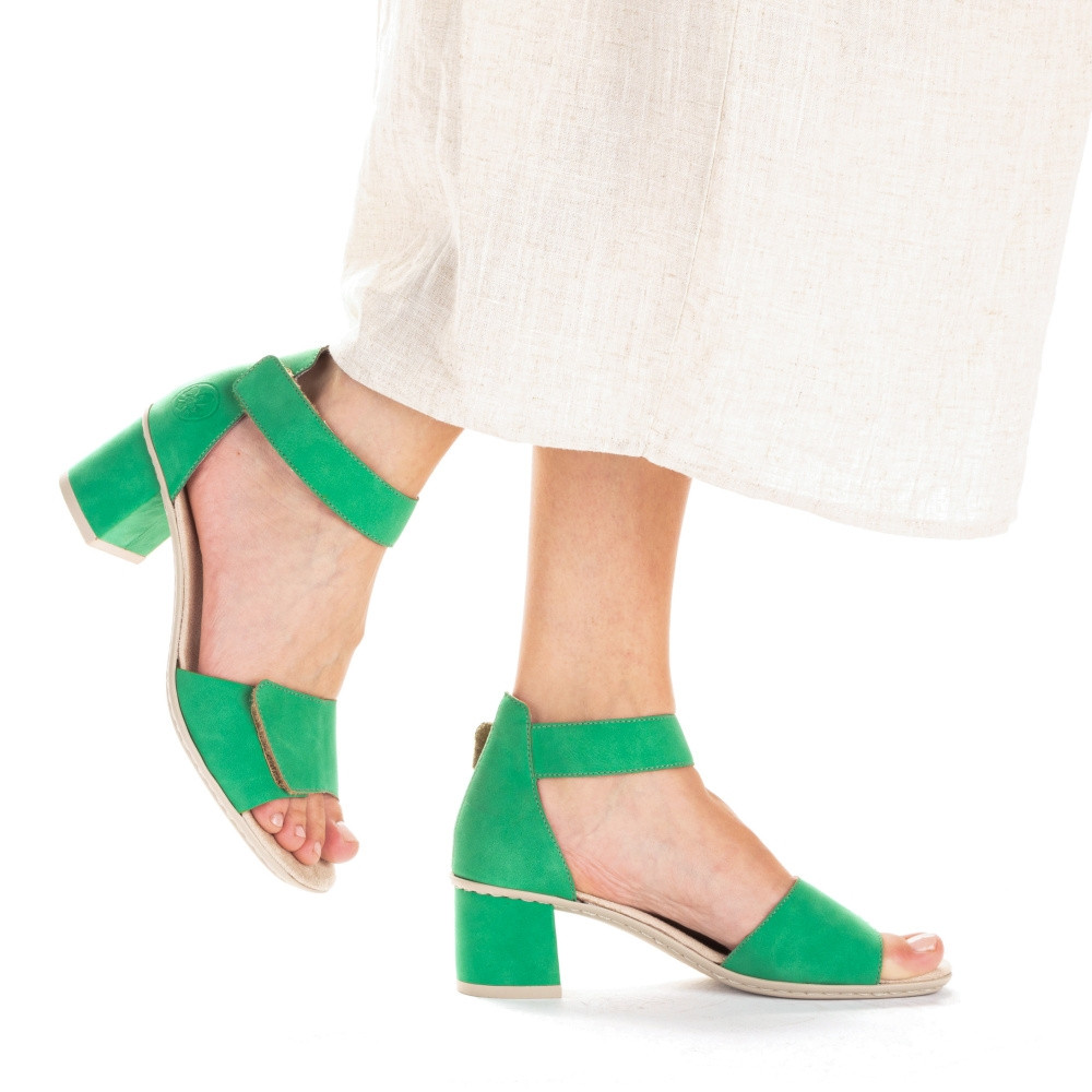 detail Dámské sandály RIEKER RIE-10202423-S3 zelená