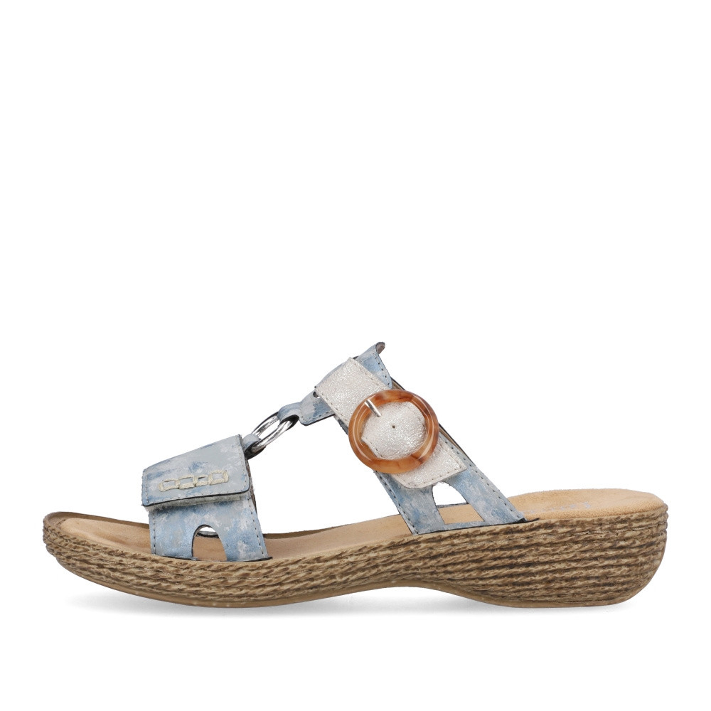 detail Dámské nazouváky RIEKER 658N4-12 modrá S3