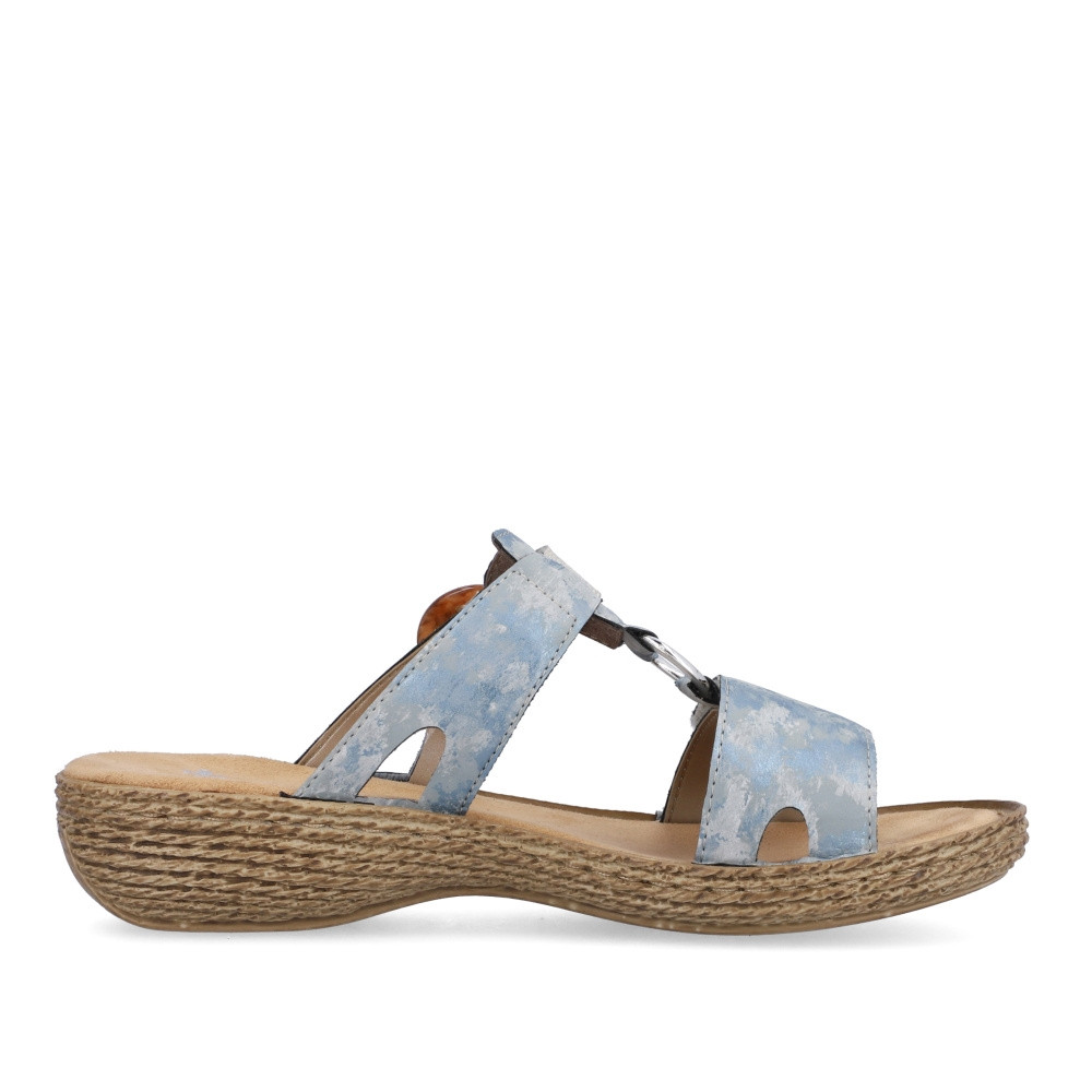 detail Dámské nazouváky RIEKER 658N4-12 modrá S3