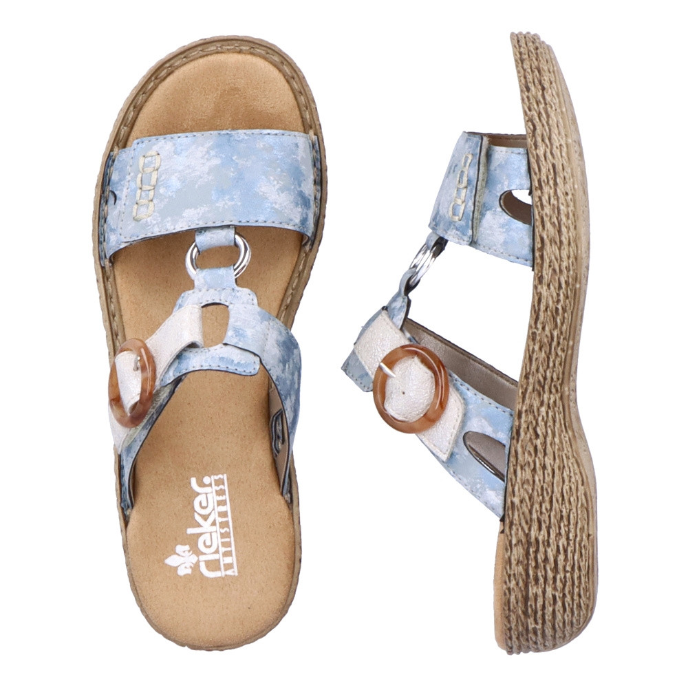 detail Dámské nazouváky RIEKER 658N4-12 modrá S3