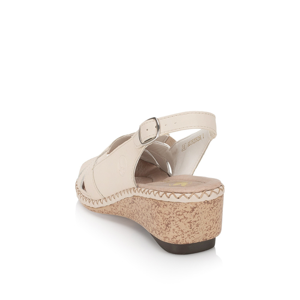 detail Dámské sandály RIEKER 66189-60 béžová S6