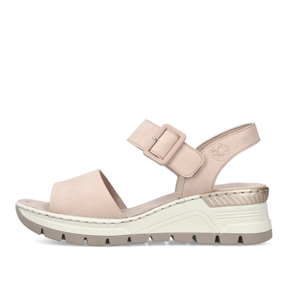 detail Dámské sandály RIEKER 66466-60 béžová S4