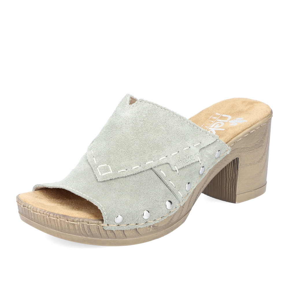 detail Dámské nazouváky RIEKER RIE-10202439-S3 zelená