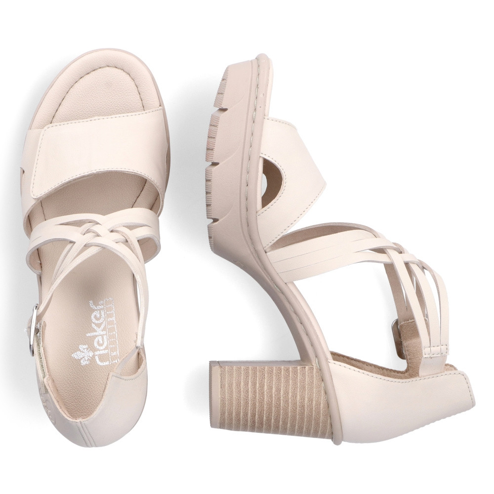 detail Dámské sandály RIEKER 67578-60 béžová S3