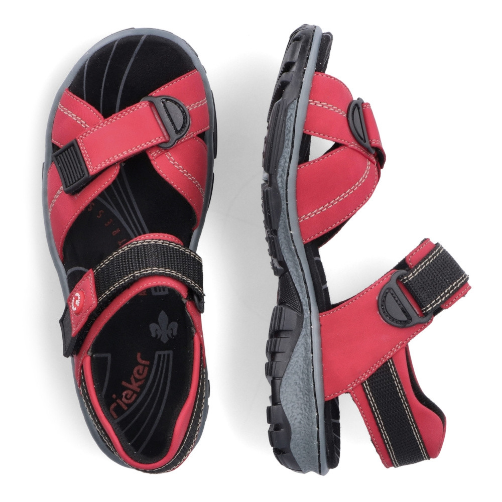 detail Dámské sandály RIEKER RIE-10202470-S3 červená