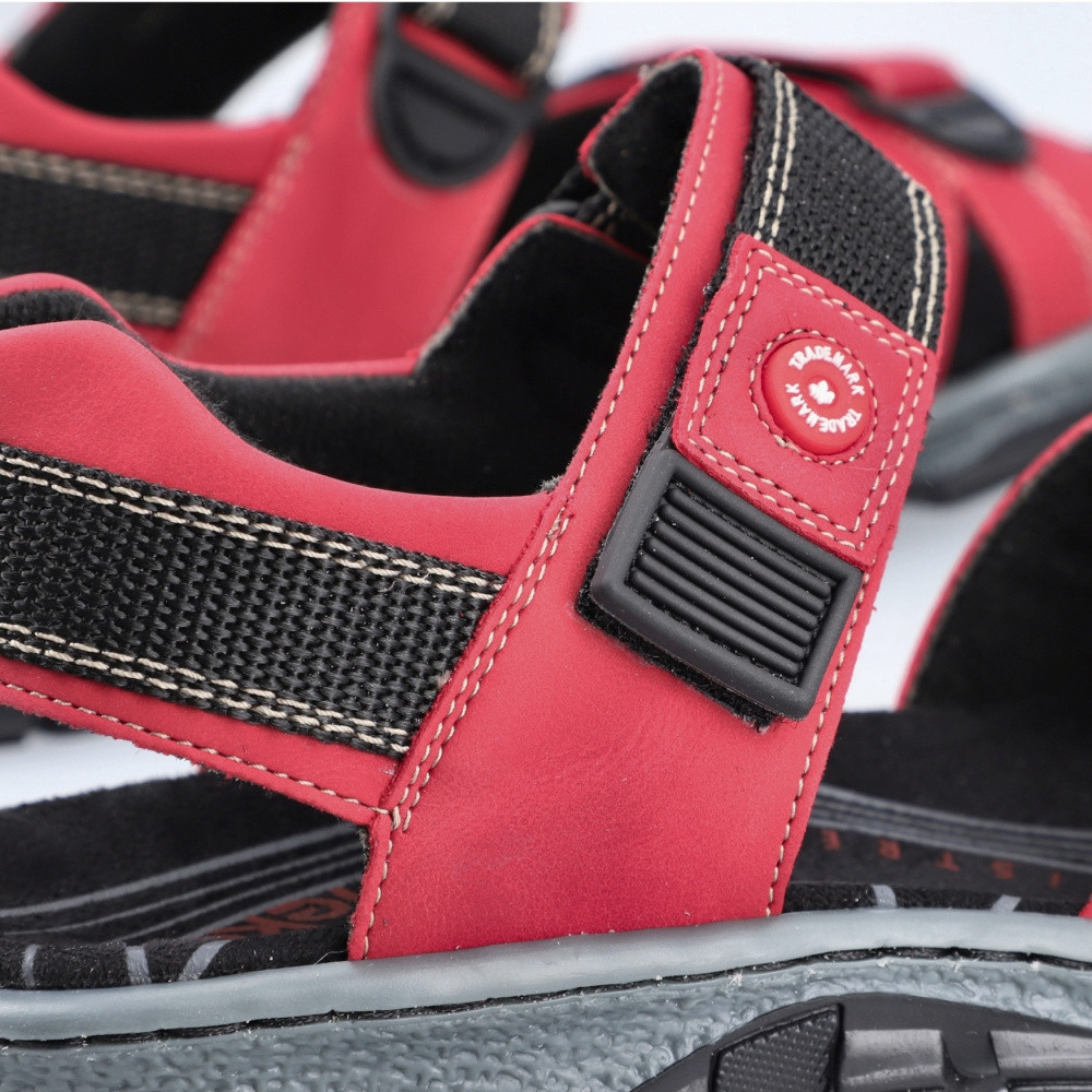 detail Dámské sandály RIEKER RIE-10202470-S3 červená