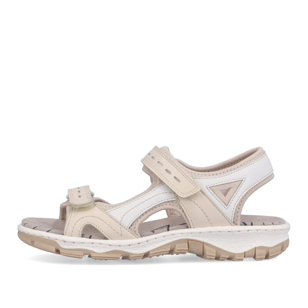 detail Dámské sandály RIEKER 68866-62 béžová S5