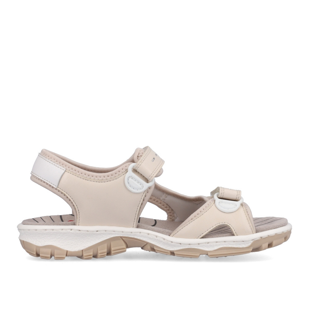 detail Dámské sandály RIEKER 68866-62 béžová S5