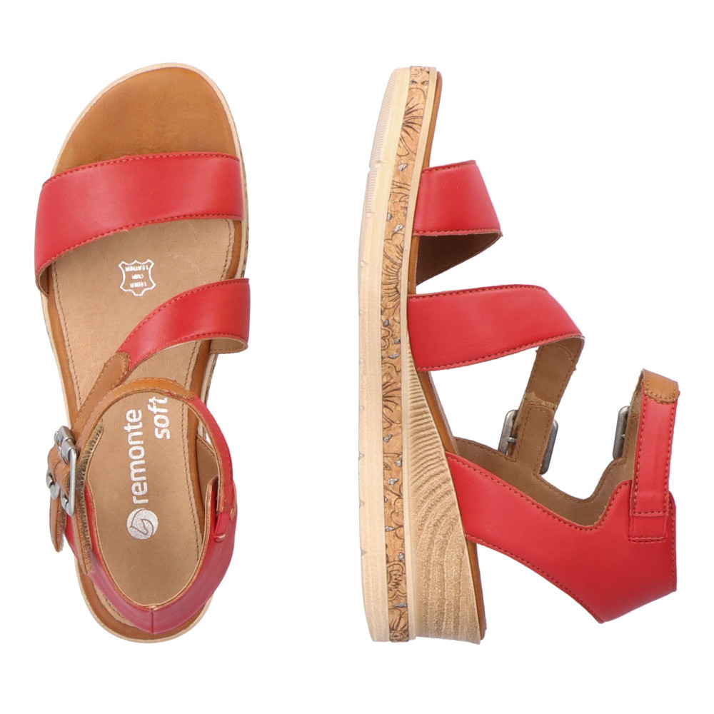 detail Dámské sandály REMONTE D3052-33 červená S3