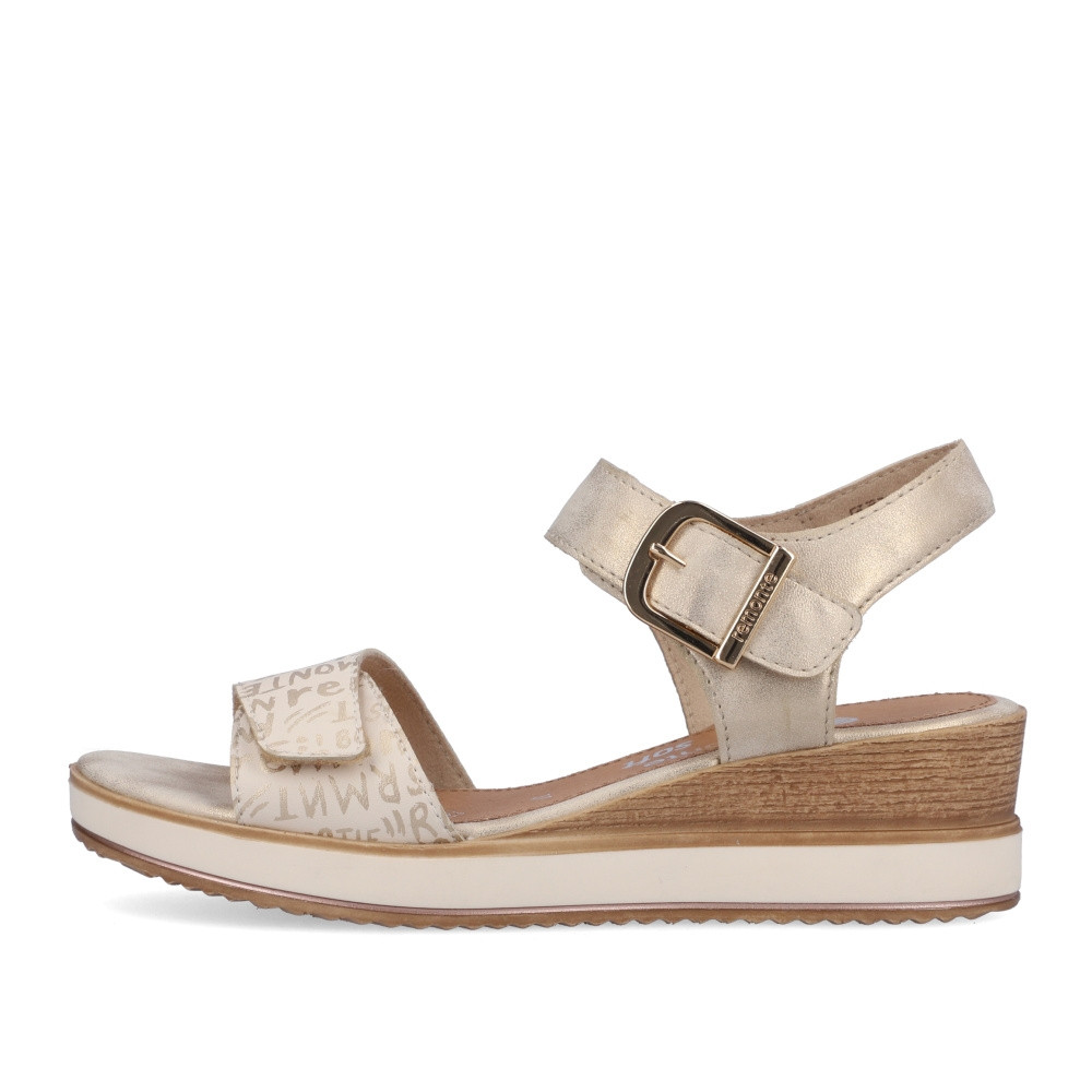 detail Dámské sandály REMONTE D6455-60 béžová S3