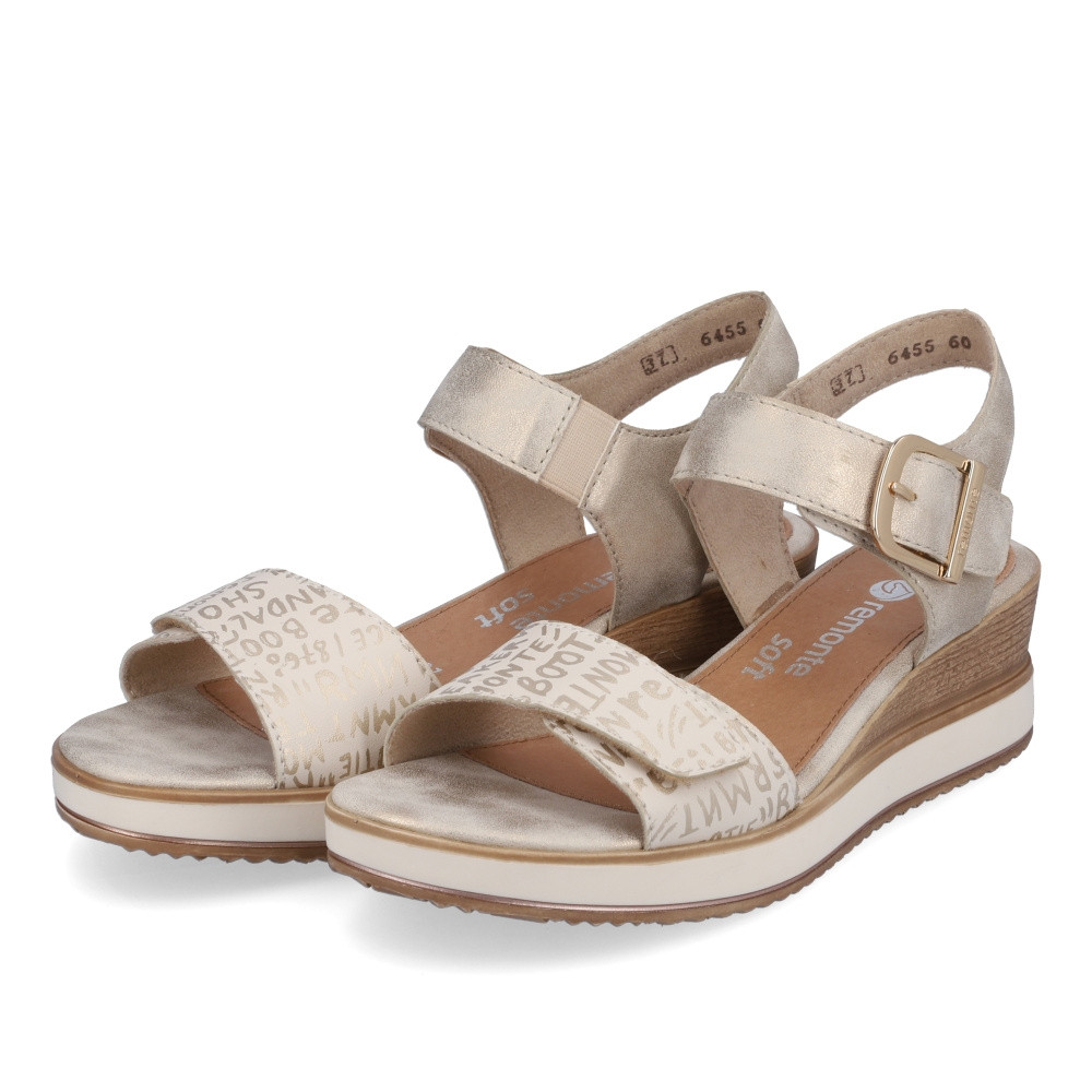 detail Dámské sandály REMONTE D6455-60 béžová S3