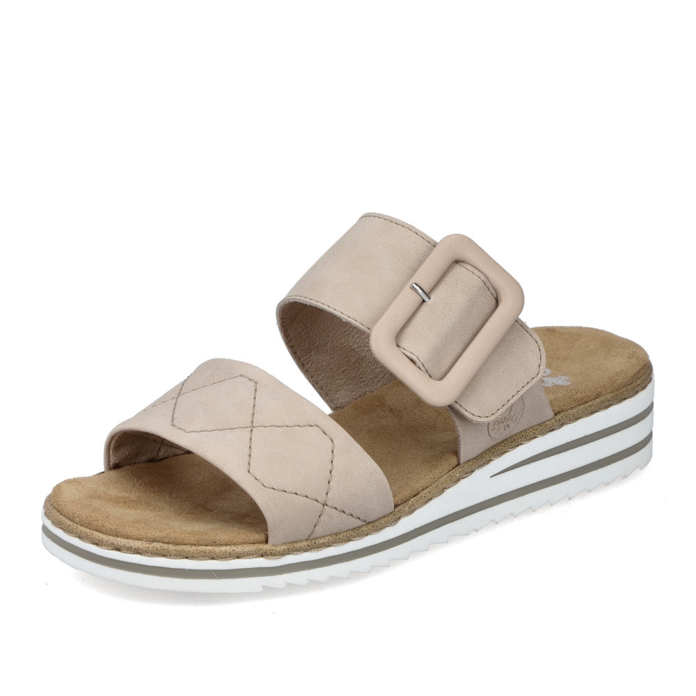 detail Dámské nazouváky RIEKER V0694-62 béžová S3