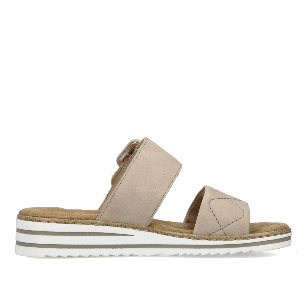 detail Dámské nazouváky RIEKER V0694-62 béžová S3