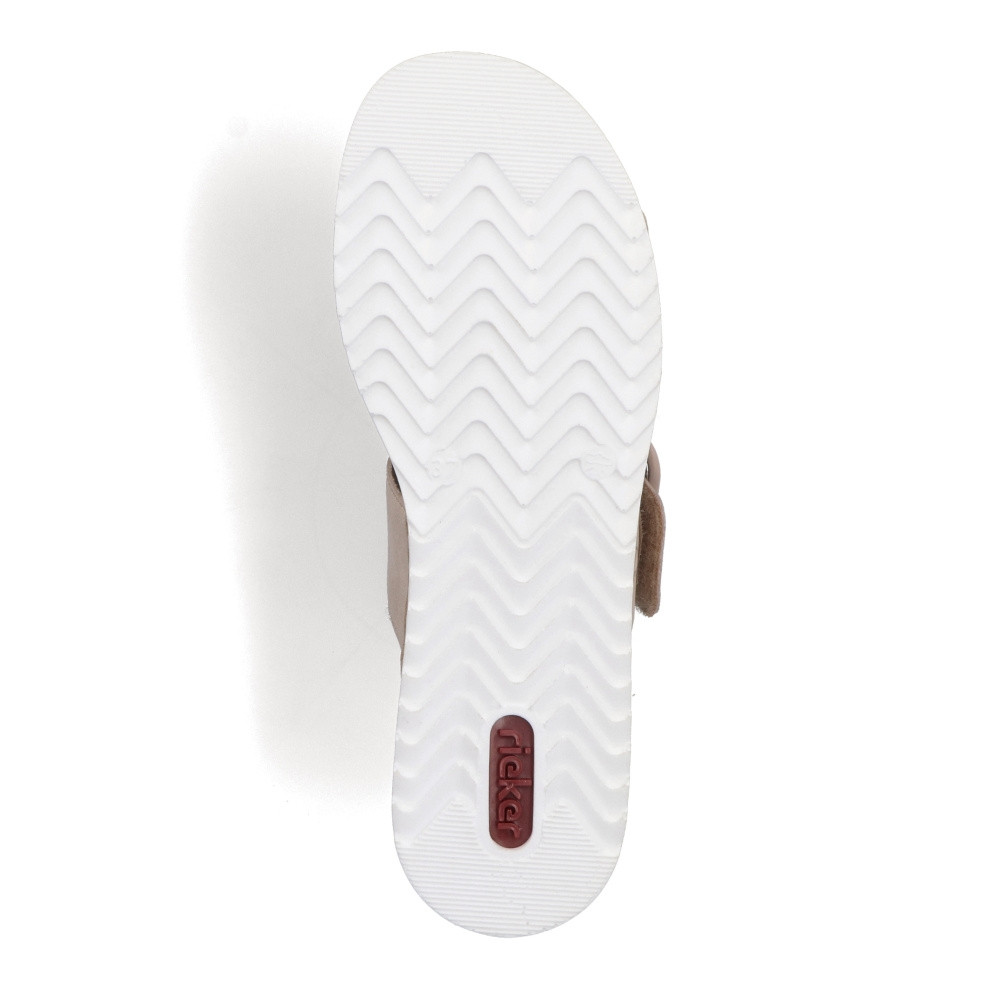 detail Dámské nazouváky RIEKER V0694-62 béžová S3