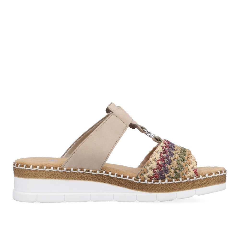 detail Dámské nazouváky RIEKER V1243-90 béžová S4