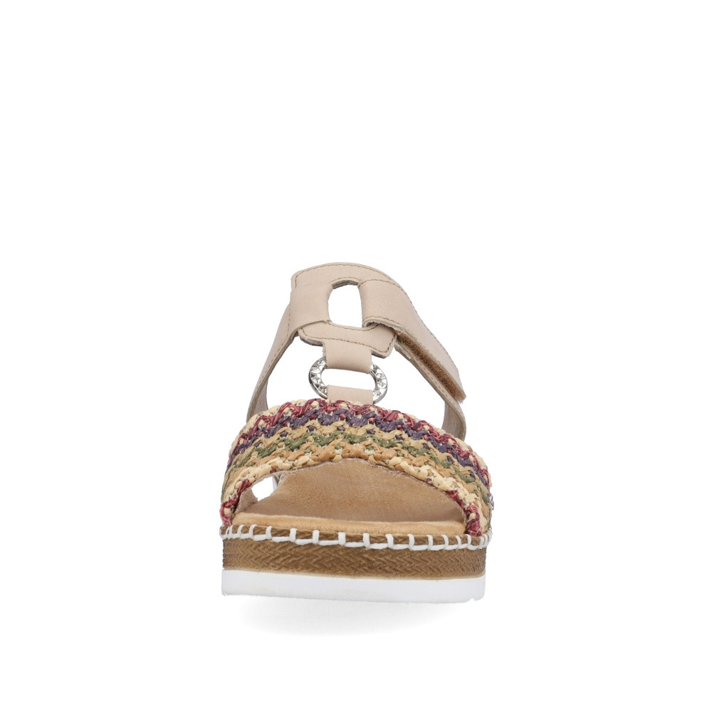 detail Dámské nazouváky RIEKER V1243-90 béžová S4