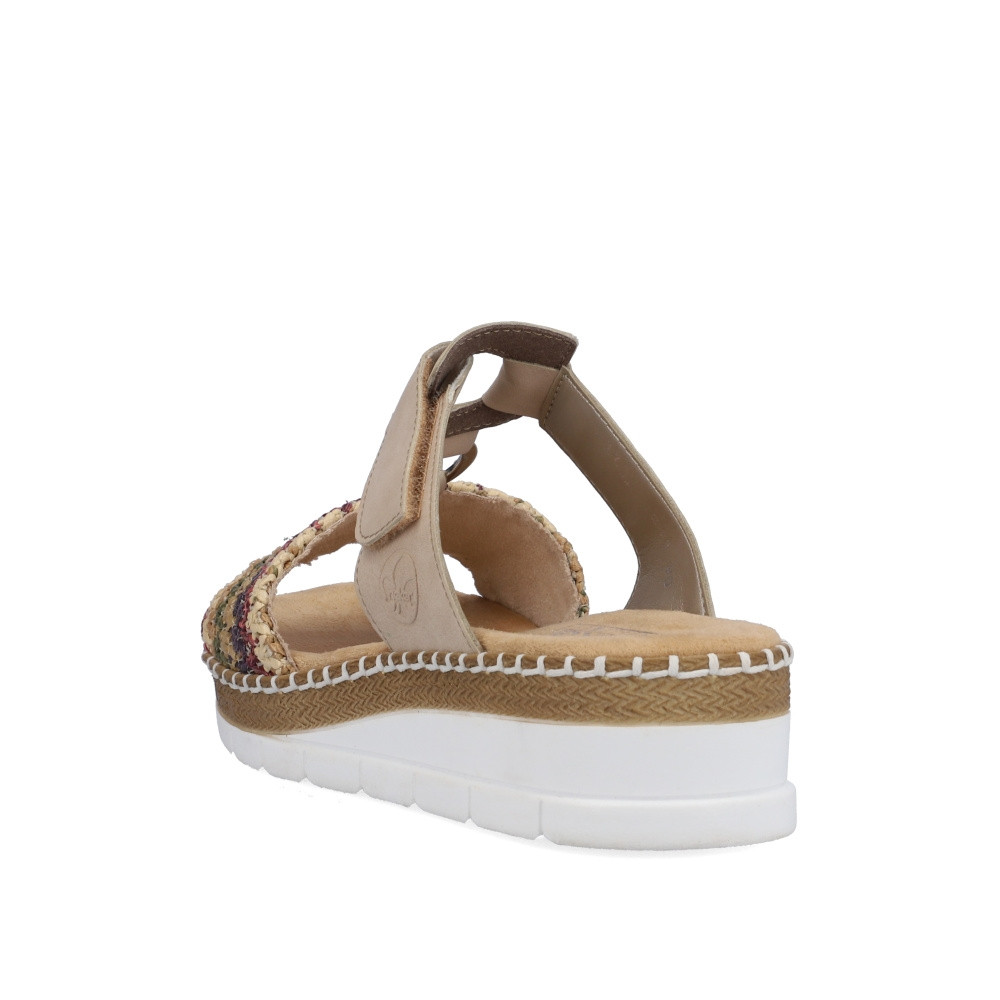 detail Dámské nazouváky RIEKER V1243-90 béžová S4