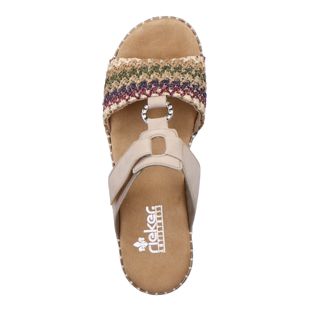 detail Dámské nazouváky RIEKER V1243-90 béžová S4