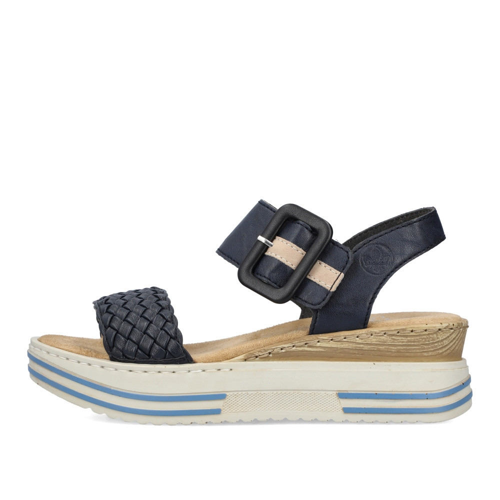 detail Dámské sandály RIEKER V1678-14 modrá S3