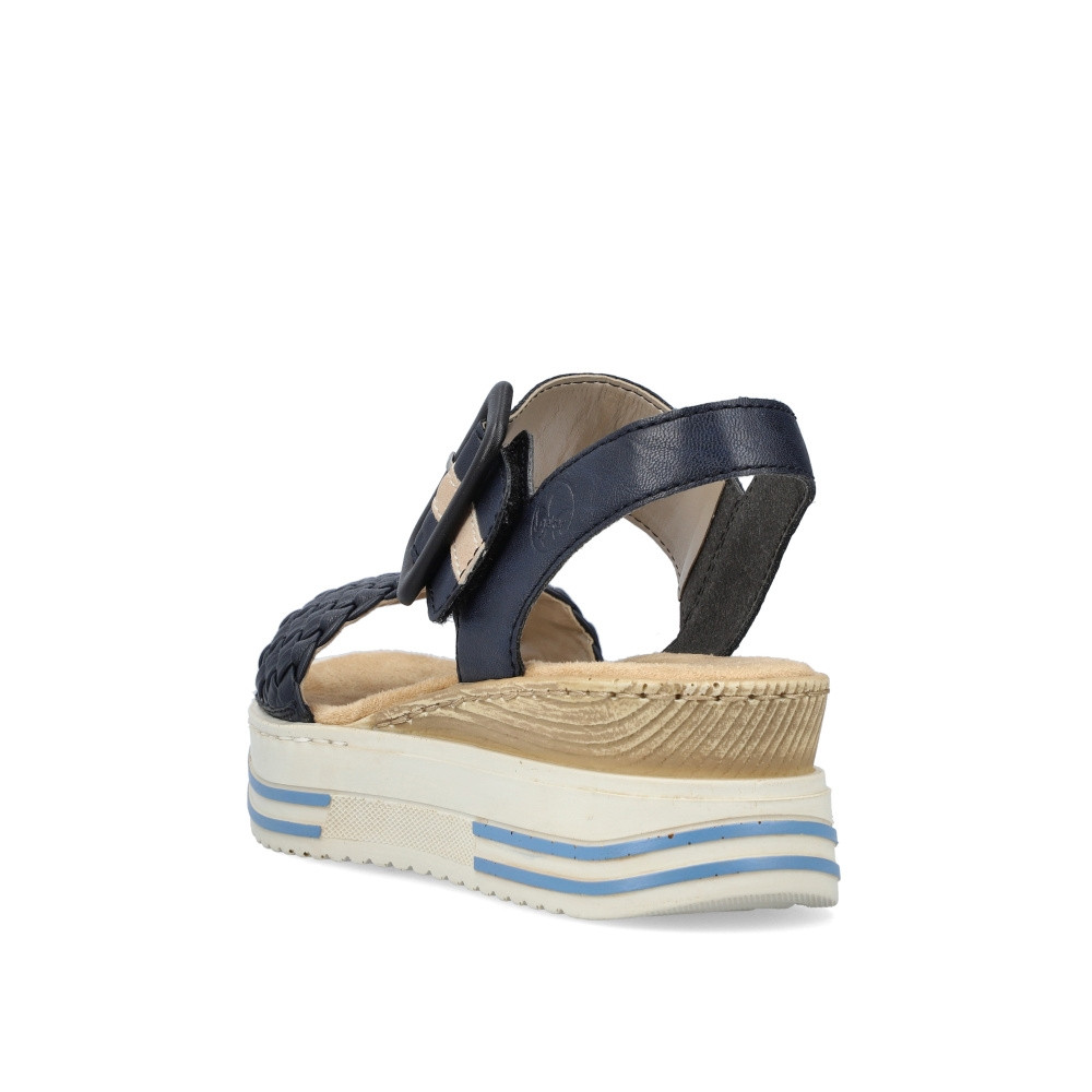 detail Dámské sandály RIEKER V1678-14 modrá S3