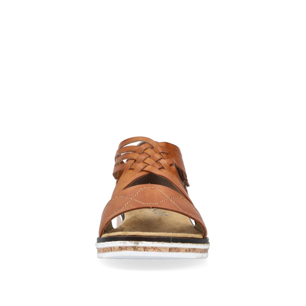 detail Dámske sandále RIEKER V3643-24 hnedá S3