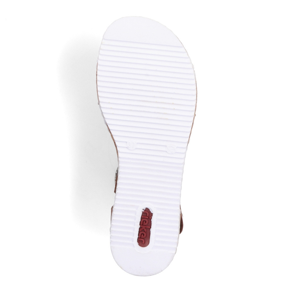 detail Dámske sandále RIEKER V3643-24 hnedá S3