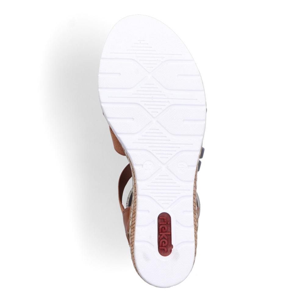 detail Dámské sandály RIEKER RIE-10202524-S3 hnědá