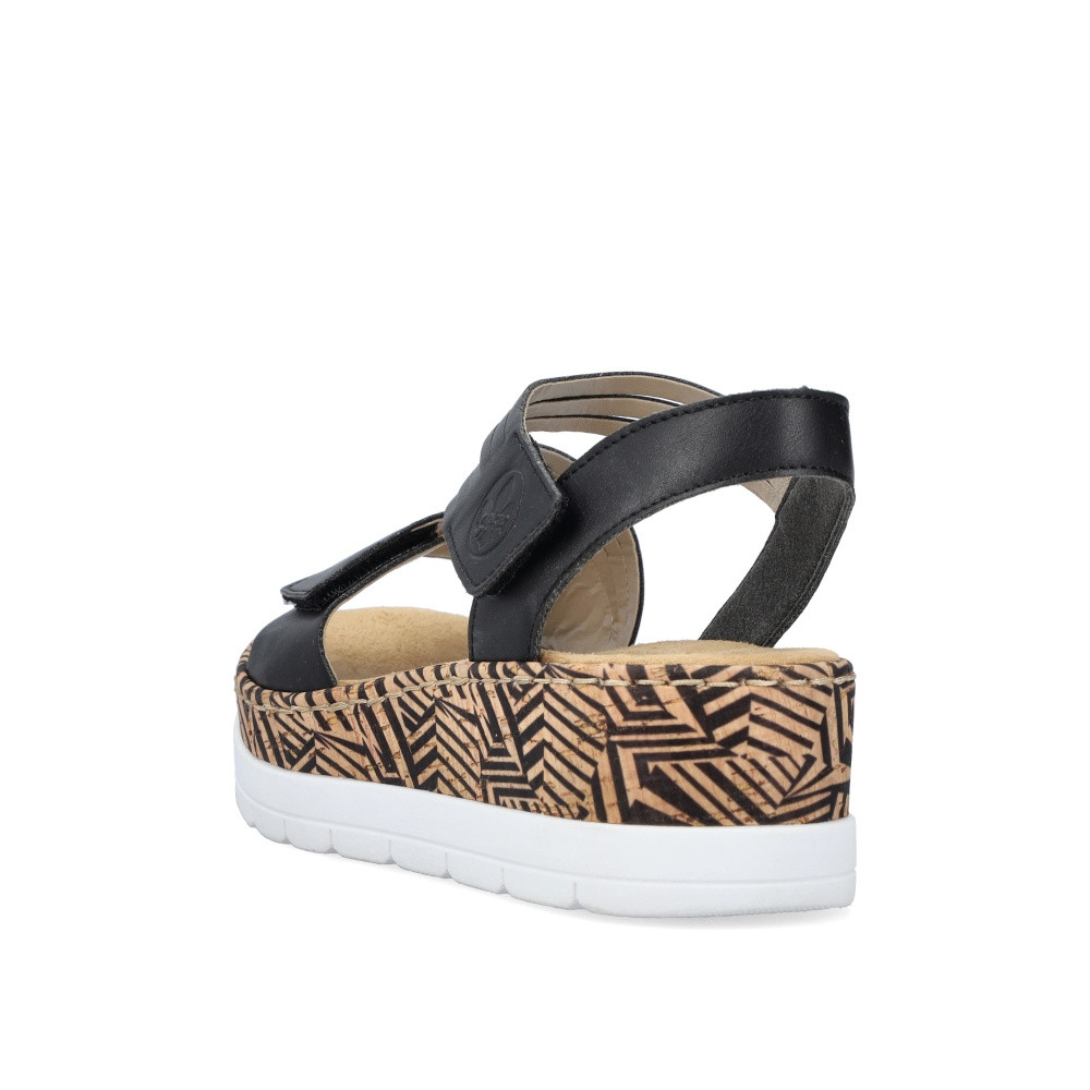 detail Dámské sandály RIEKER V3964-01 černá S4