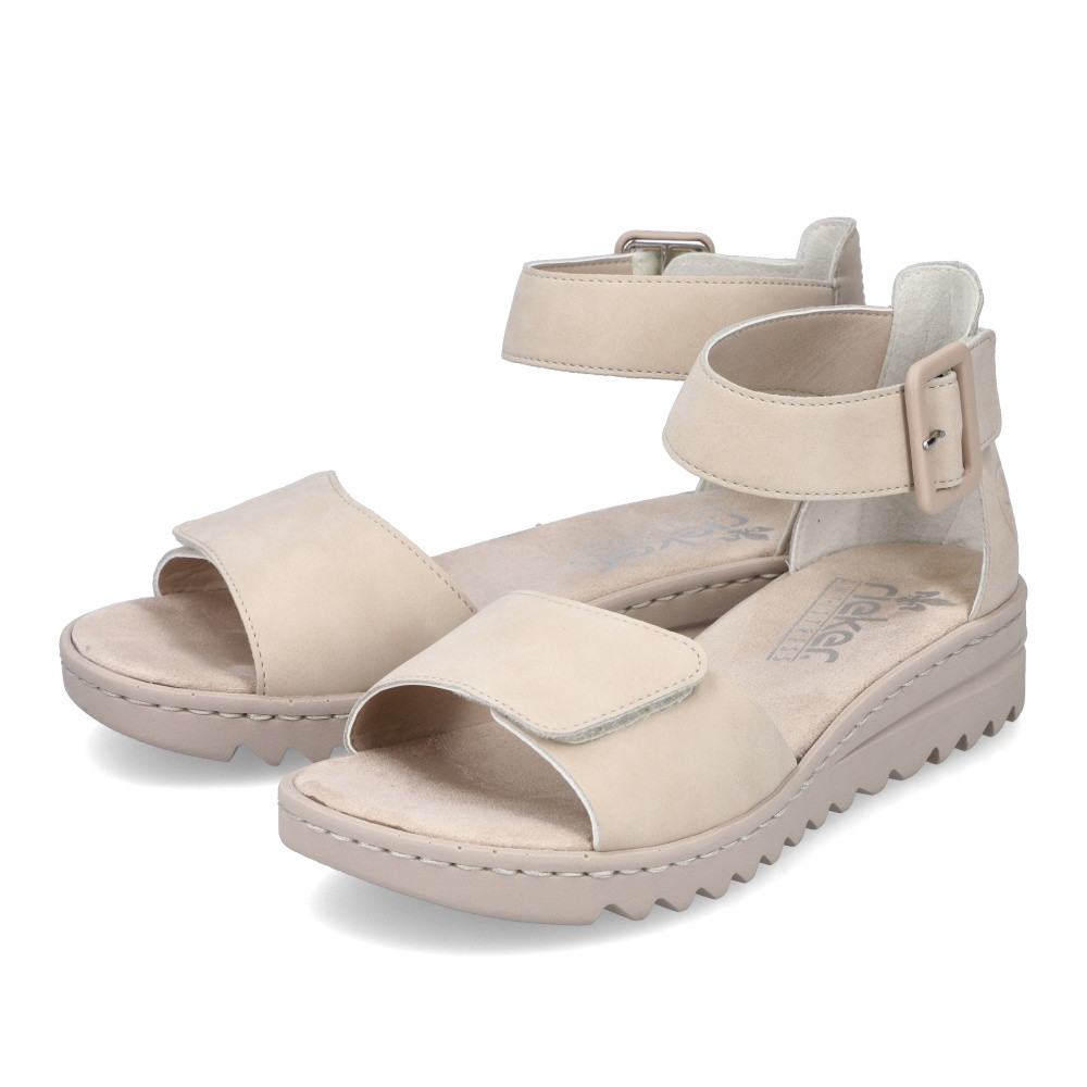 detail Dámské sandály RIEKER V4653-60 béžová S3