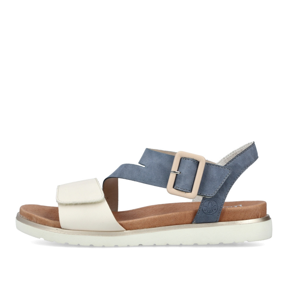 detail Dámské sandály RIEKER V5060-10 modrá S3