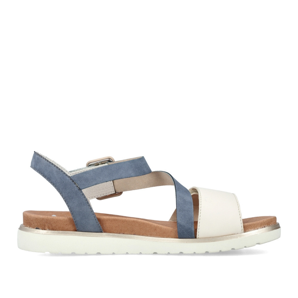 detail Dámské sandály RIEKER V5060-10 modrá S3