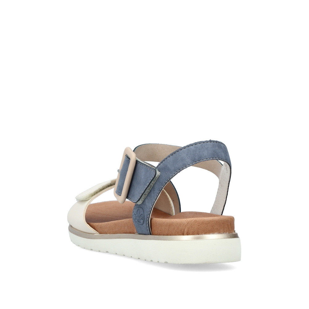 detail Dámské sandály RIEKER V5060-10 modrá S3