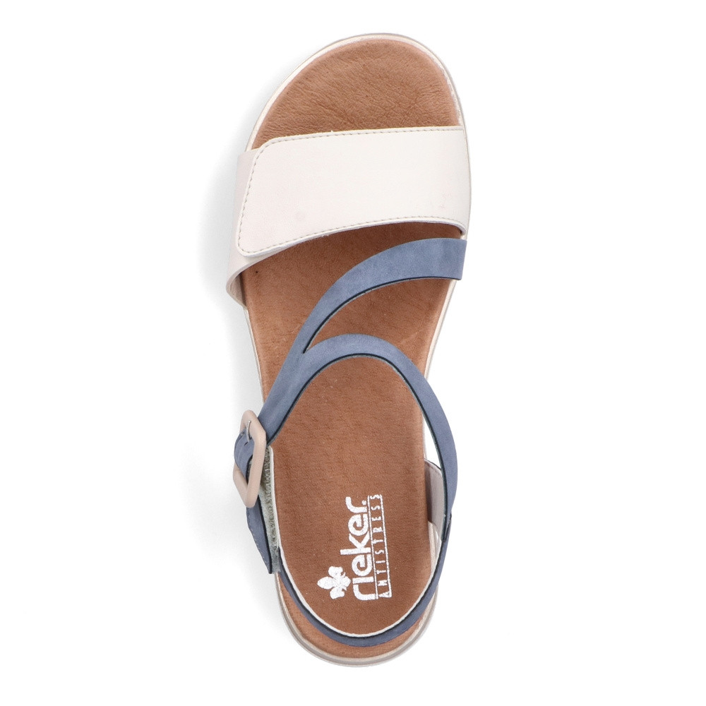 detail Dámské sandály RIEKER V5060-10 modrá S3