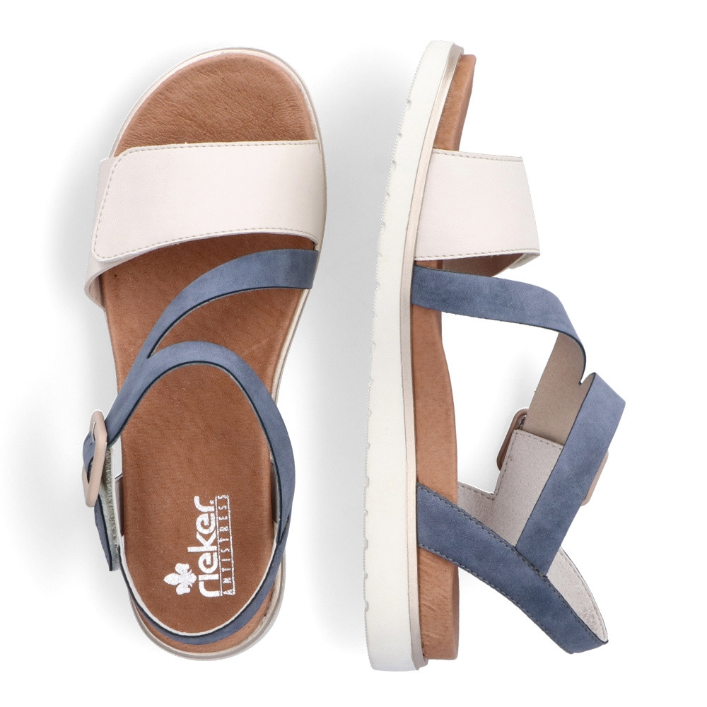 detail Dámské sandály RIEKER V5060-10 modrá S3