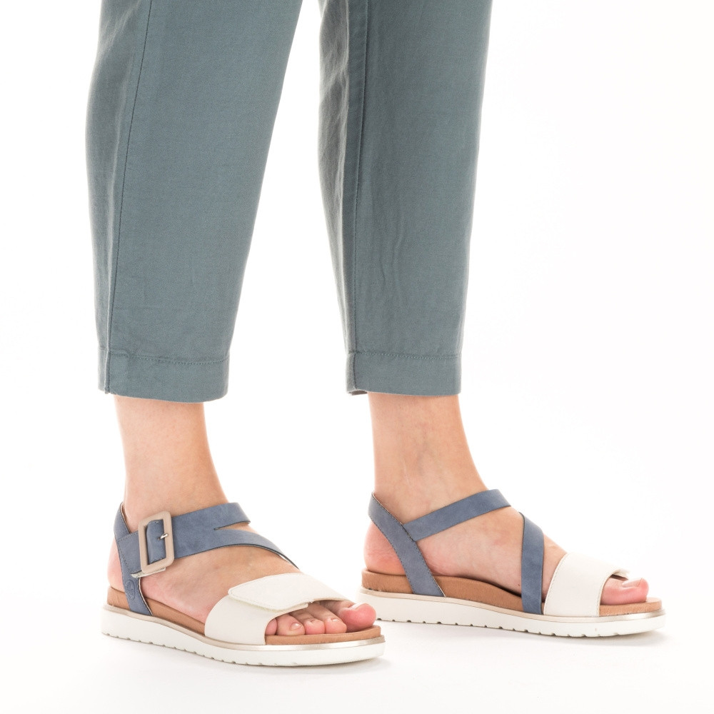 detail Dámské sandály RIEKER V5060-10 modrá S3