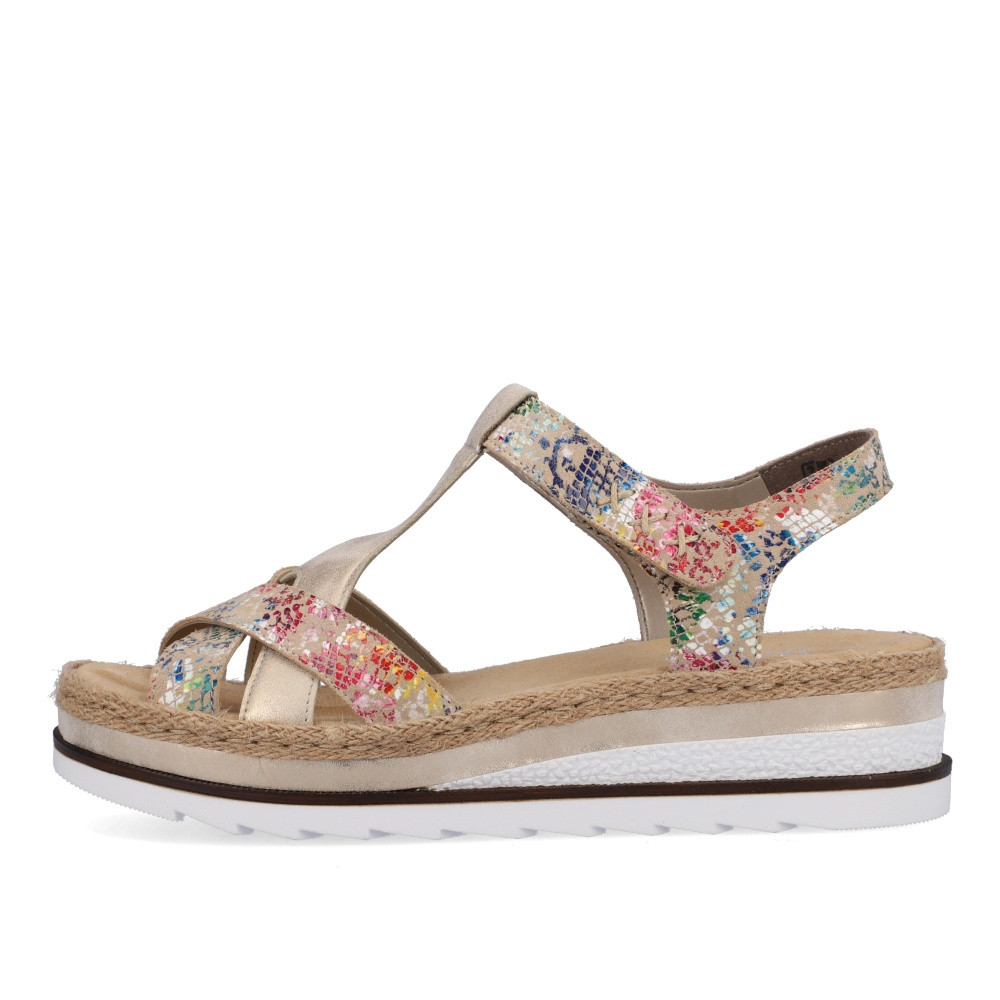 detail Dámské sandály RIEKER V7919-90 béžová S3