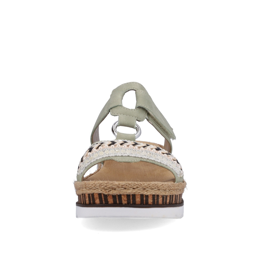 detail Dámské nazouváky RIEKER V79M6-52 zelená S5