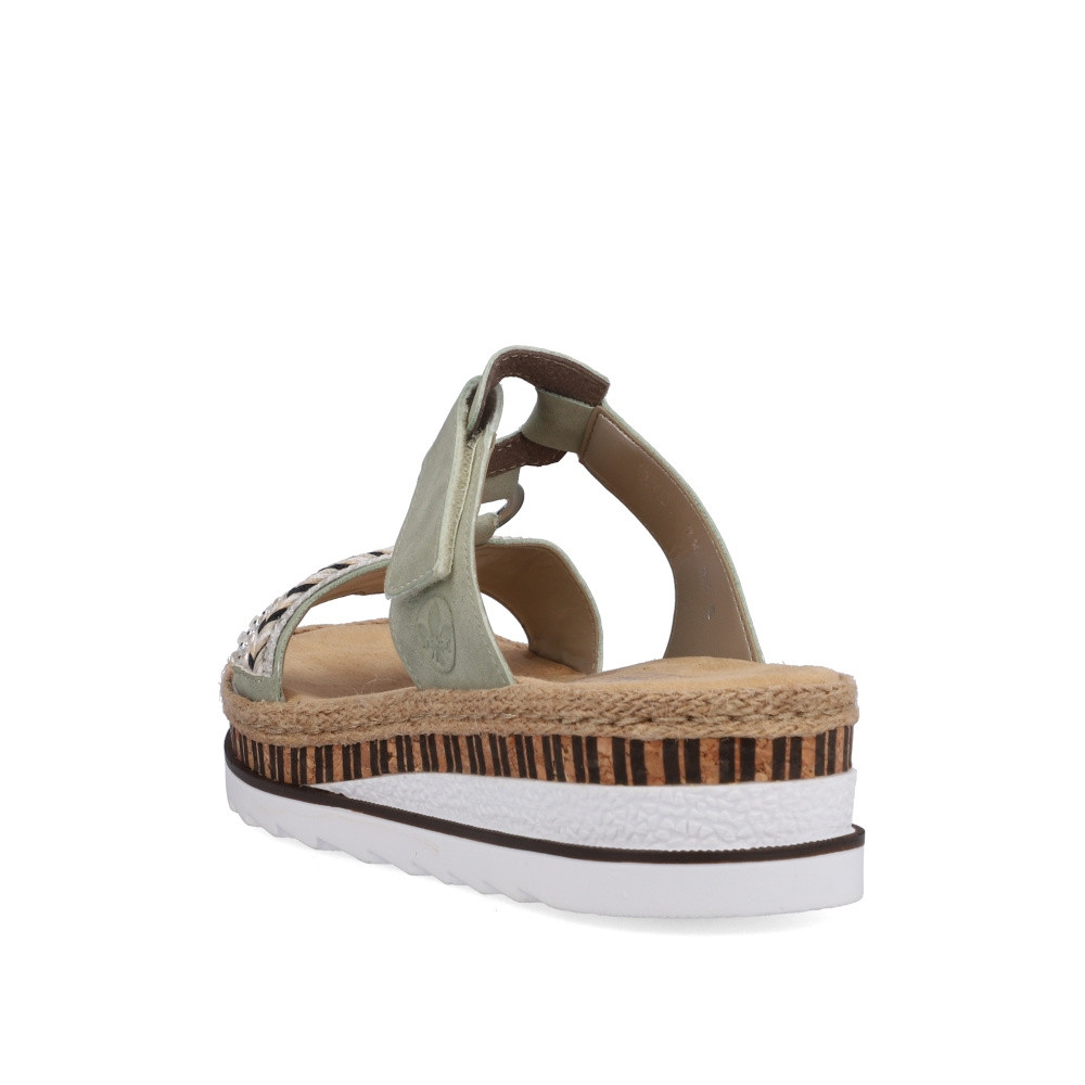 detail Dámské nazouváky RIEKER V79M6-52 zelená S5