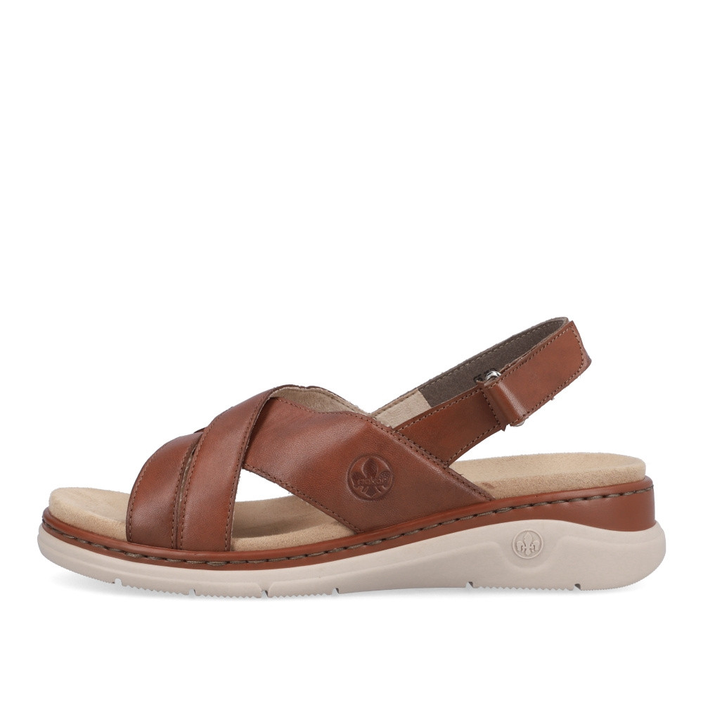 detail Dámské sandály RIEKER V9252-24 hnědá S3