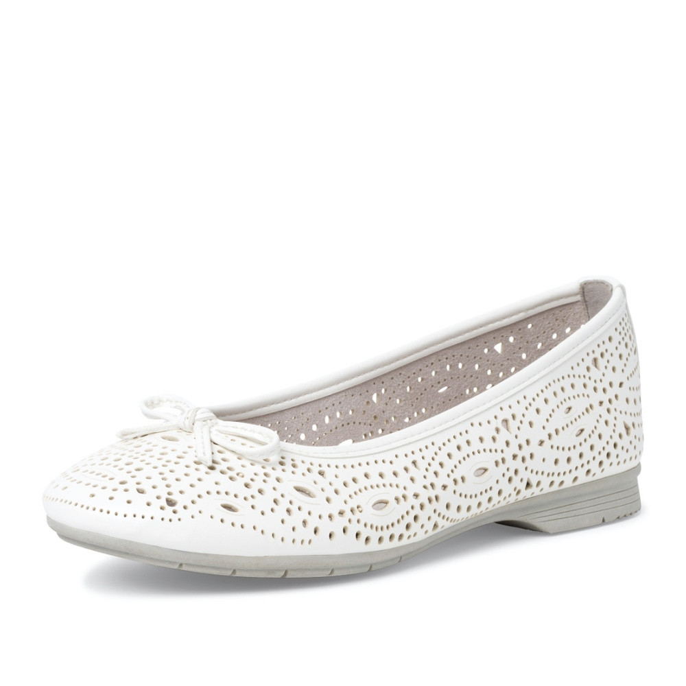 detail Dámské baleríny JANA JAN-10203042-S3 bílá