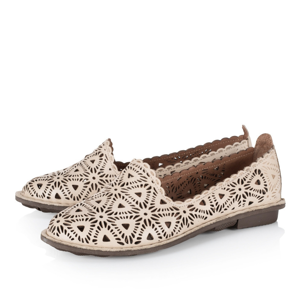 detail Dámské baleríny IBERIUS 014-144-1 béžová S3