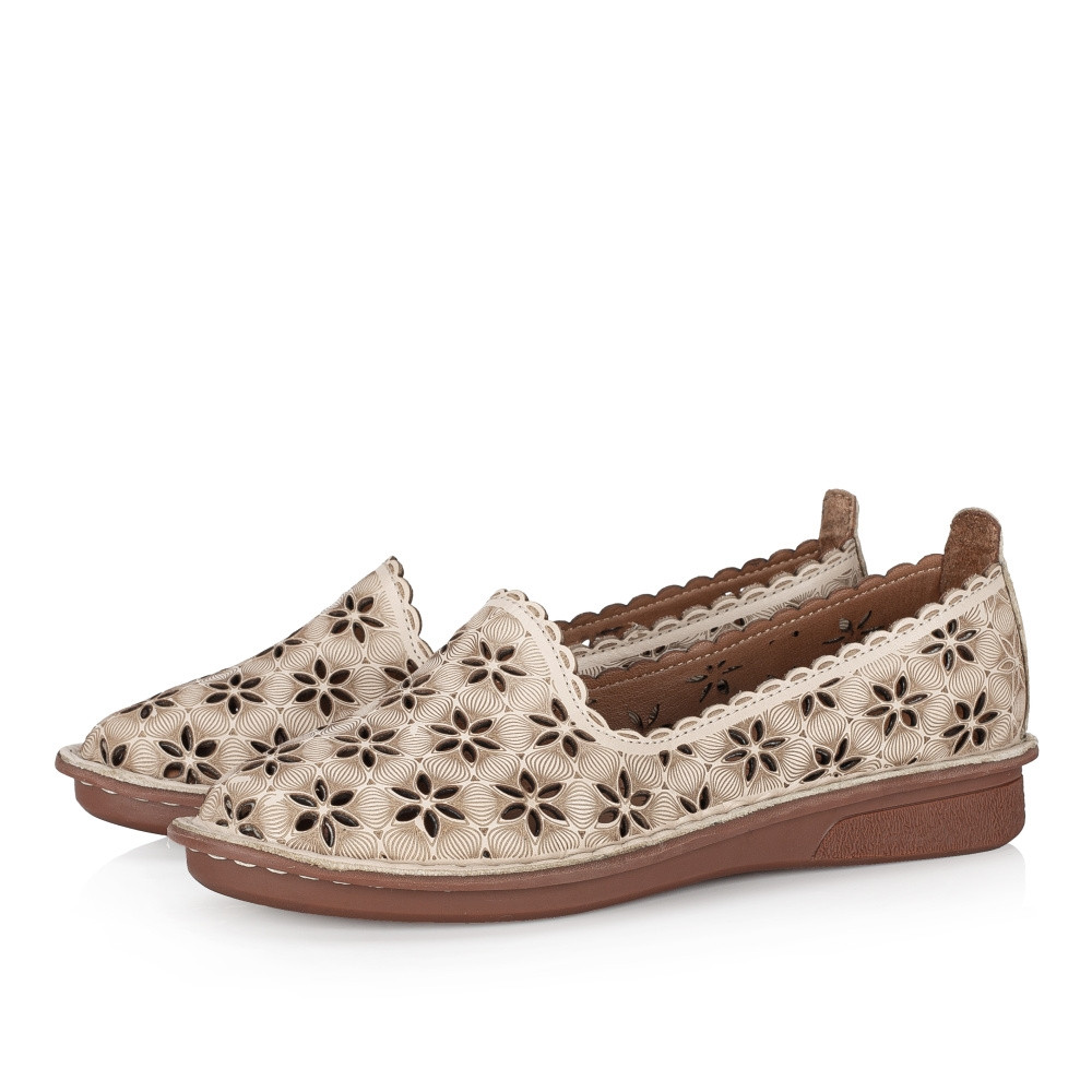 detail Dámské mokasíny IBERIUS 0713-116.1-18023 béžová S3