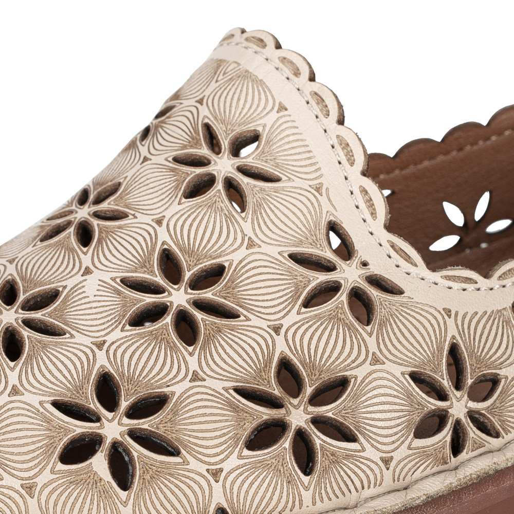 detail Dámské mokasíny IBERIUS 0713-116.1-18023 béžová S3