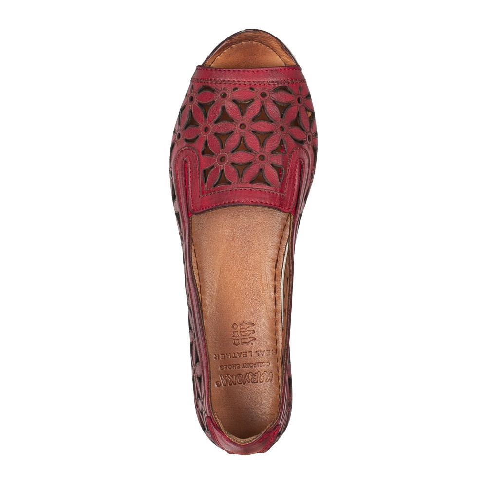 detail Dámské baleríny IBERIUS IBE-10203138-S3 červená