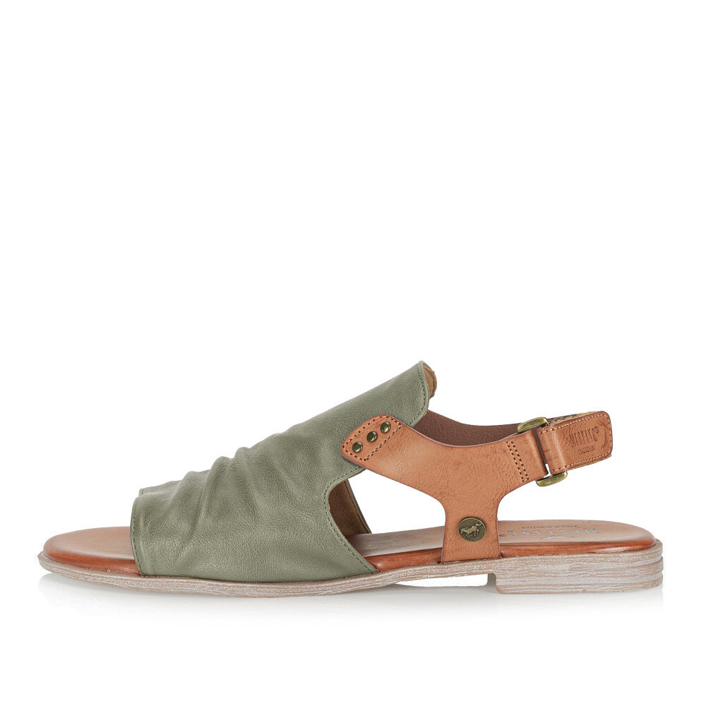 detail Dámské sandály MUSTANG 1388808-7 zelená S5