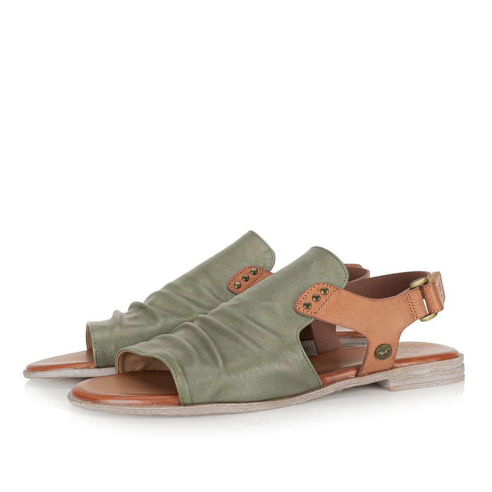 detail Dámské sandály MUSTANG 1388808-7 zelená S5