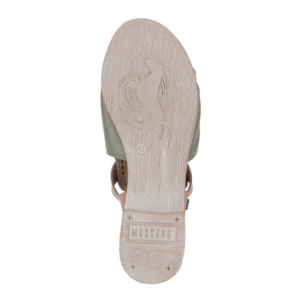 detail Dámské sandály MUSTANG 1388808-7 zelená S5