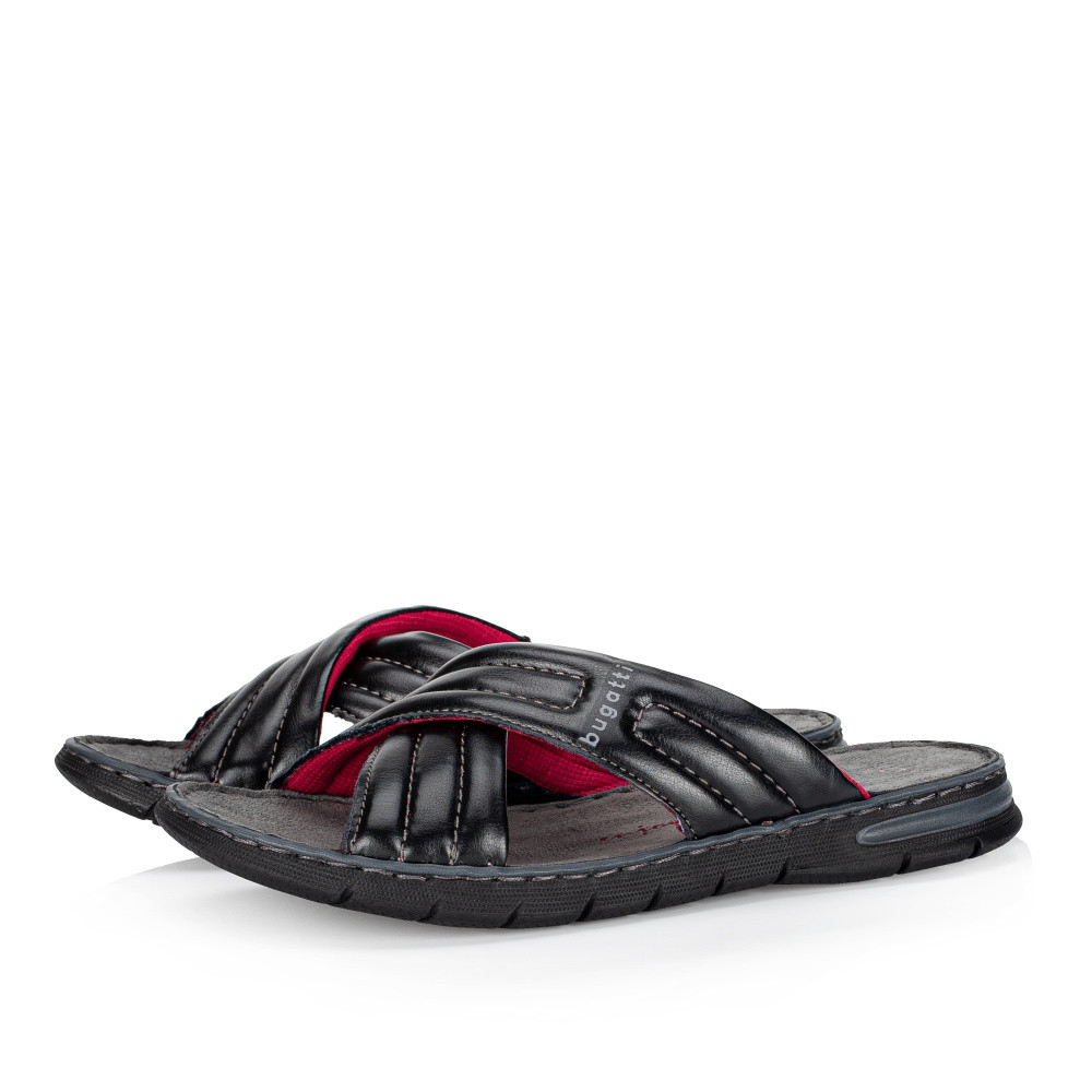 detail Pánské nazouváky BUGATTI A3285-1000 černá S3